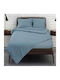Kipper Cearșaf Super dublu 240x260cm. Albastru