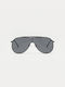 Cosselie Porto Men's Sunglasses with Black Metallic Frame and Black Lens