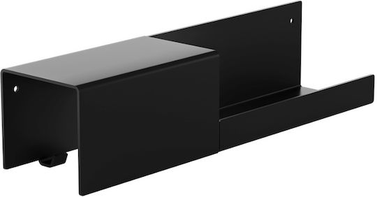 Verdi Άγκιστρο Μπάνιου Διπλό με Βίδες ​40x9.3cm Inox Μαύρο