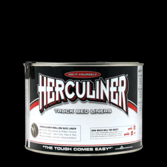 J-B WELD HERCULINER Roll-On Bed Liner Quart Πολυουρεθανικό Προστατευτικό Χρώμα Μαύρο 966ml HCL1B7