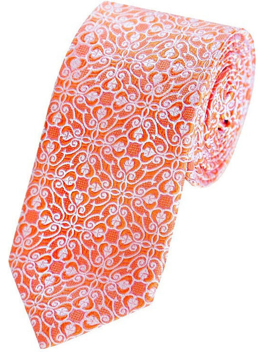 Epic Ties 0392 Herren Krawatte Seide Gedruckt in Orange Farbe