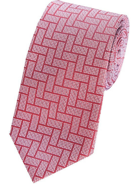 Epic Ties 0127 Herren Krawatte Seide Gedruckt in Rot Farbe