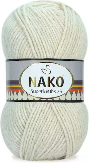 Nako Superlambs 25 Acrilyc Сив 200м 100гр