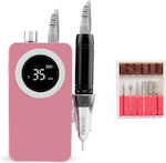 Nagelfräser Batterie 25W Rosa