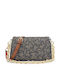 Bolso Leather Women's Bag Crossbody Beige/Black