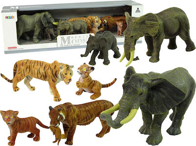 Miniature Toy Wild Animals Gray