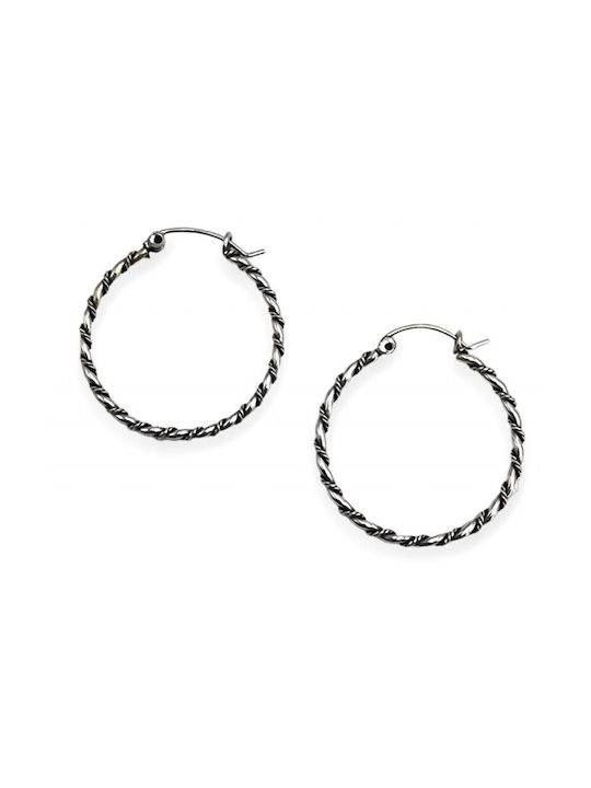 Earrings Hoops made of Silver