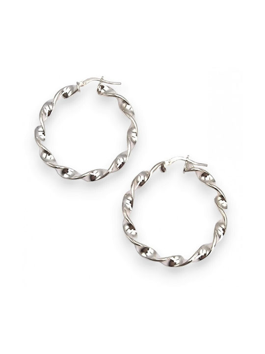 Earrings Hoops made of Silver