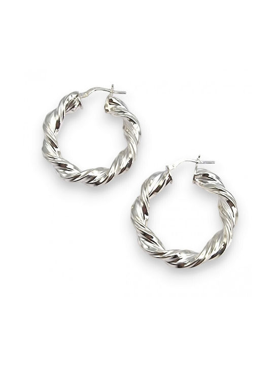 Earrings Hoops made of Silver