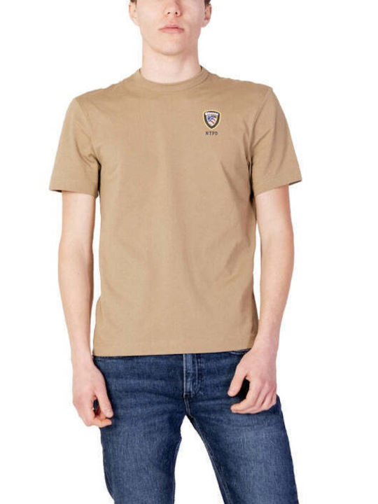 Blauer Men's Short Sleeve T-shirt Beige