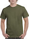 Short Sleeve Blouse Military Green