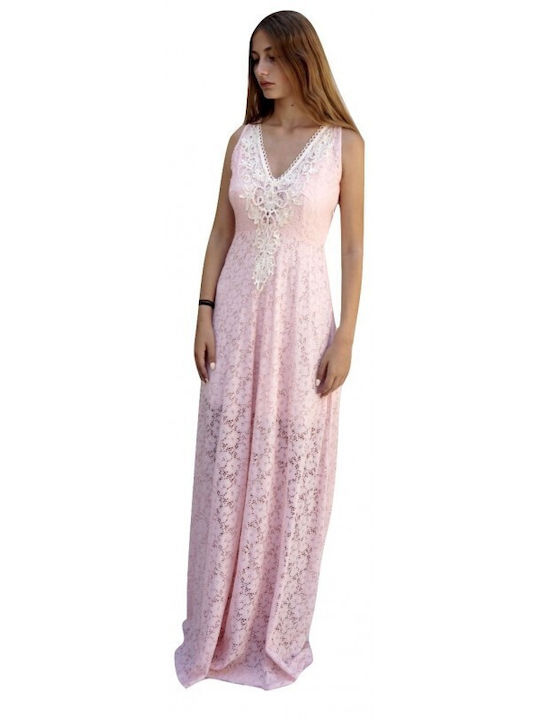 Princess Maxi Φόρεμα Ροζ