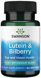 Swanson Lutein & Bilberry 60 softgels