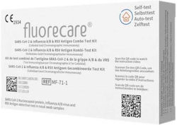 Microprofit Biotech Fluorecare SARS-COV-2 & Influenza A/B & RSV Antigen Combo 1τμχ Αυτοδιαγνωστικό Τεστ Ταχείας Ανίχνευσης Αντιγόνων Covid-19 & Γρίπης