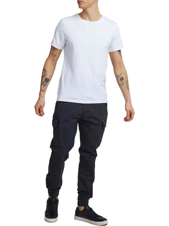 Blend Trousers Cargo Elastic Blue.