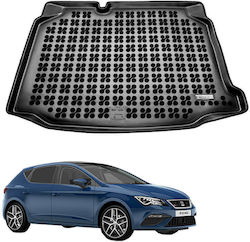 Rezaw Plast Trunk Mat for Seat Leon 5F 3D 2013-2020 Hatchback Black
