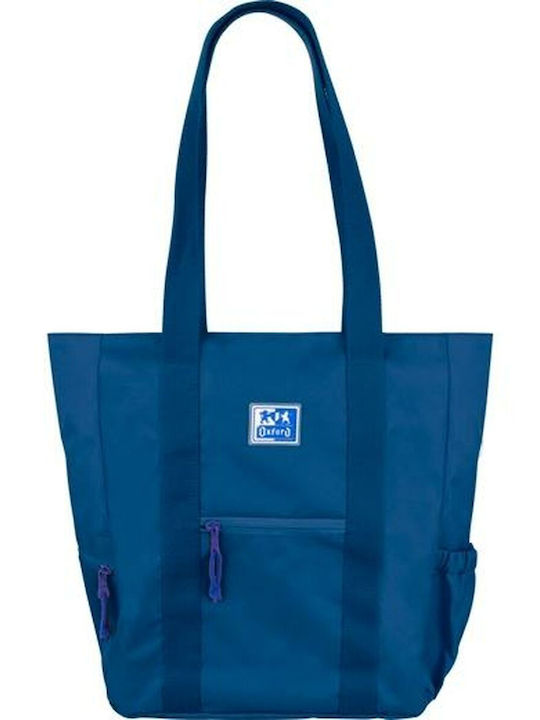 Oxford Beach Bag with Wallet Blue