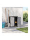 Double-leaf Polypropylene Outdoor Storage Cabinet 65x37x85 cm