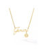 Necklace Zodiac Sign from Gold Plated Steel