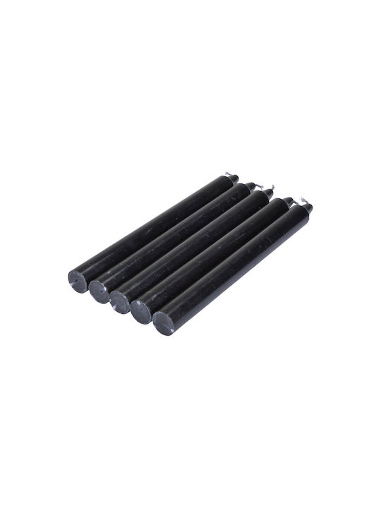 Lumânare Decorativă Essentiel Conic Negru 20buc 5buc