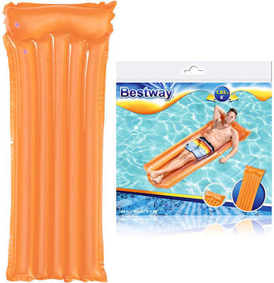 Beach Inflatable Mattress for the Sea Orange 183cm.