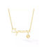 Necklace Zodiac Sign from Gold Plated Steel