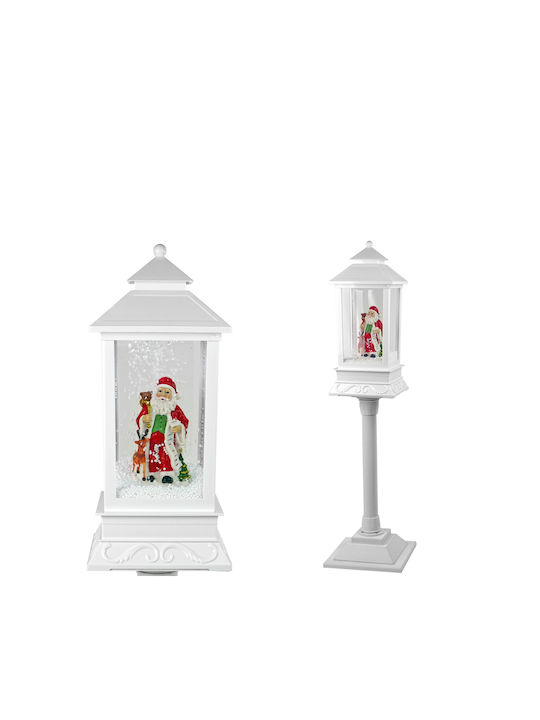Christmas Decorative Traffic Light Lighted with Santa Claus