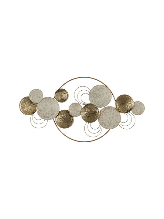 BigBuy Metallic Wall Ornament 132.1x5.1x69.2cm