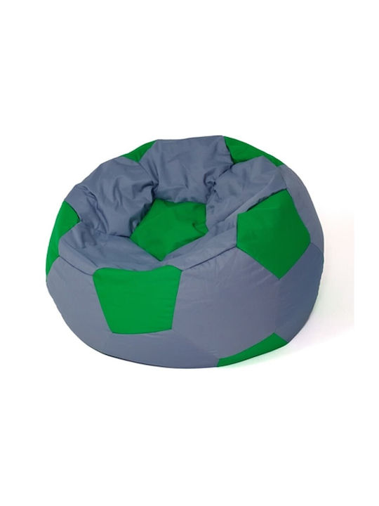 Bean Bag Stool Poof Grey-Green 80x80cm