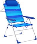 Marbueno Καρέκλα Παραλίας Μπλε 67x99x66εκ.