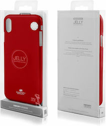 Samsung Umschlag Rückseite Silikon Rot (Galaxy A03s)