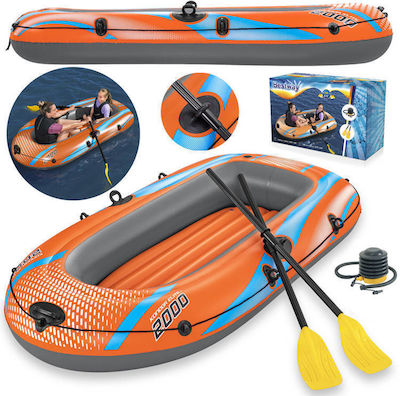 Inflatable Boat for 1 Adult with Pump 196x106cm