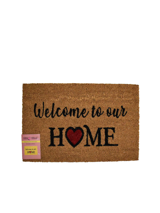 Chios Hellas Entrance Mat made of Coir Welcome To Our Home 40x60cm