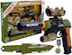 Lean Toys Set Military Pistol Rifle Knife Medal Sight Pistol pentru copii 31buc