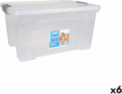 Dem Plastic Storage Box with Lid Transparent 40cm 1pcs
