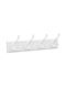 Songmics Wooden Wall Hanger 12 Hooks White 40x7x11cm