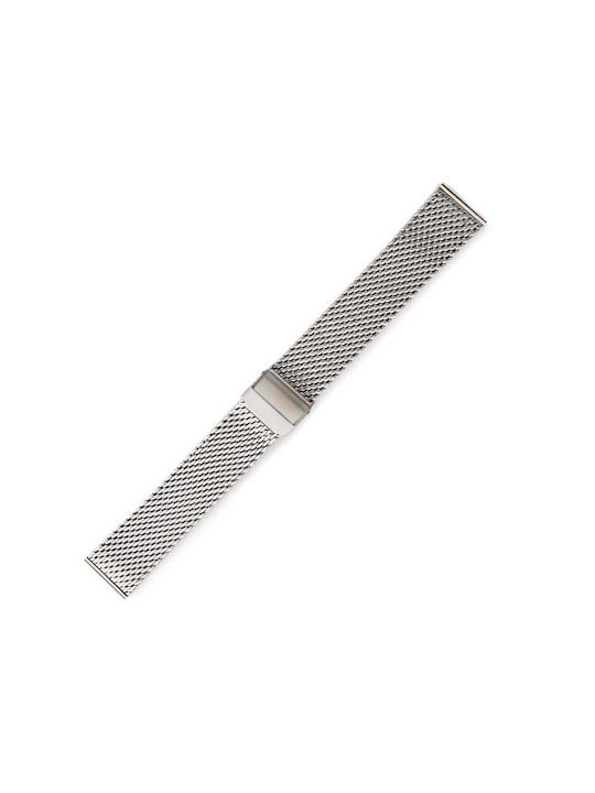 Metallic-Armband Silber 24mm