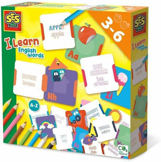 Ses Creative I Learn English Words Образователна Игра Образователни за 3-6 Години