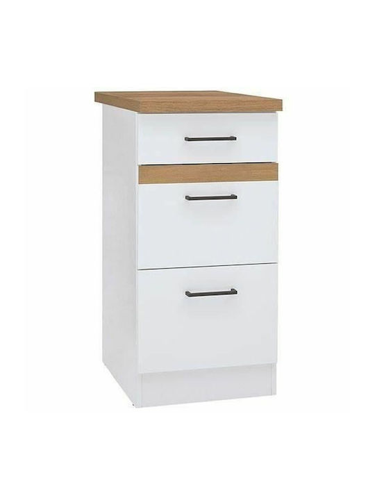 Floor Kitchen Drawer Cabinet White