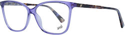 Web Damen Acetat Schmetterling Blauer WE5321 080