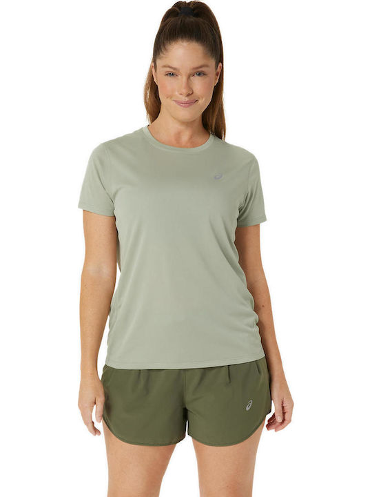 ASICS Γυναικείο T-shirt Πράσινο