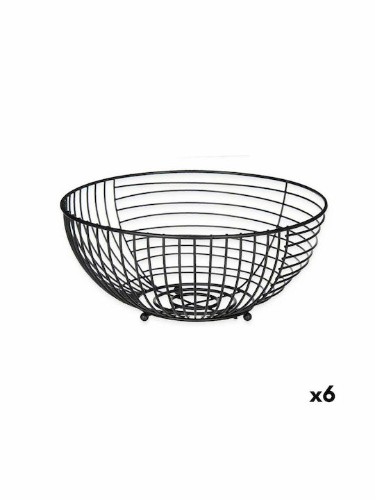 Kinvara Fruit Bowl Metallic Black 28x12x28cm