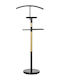 DKD Home Decor Metallic Coat Rack Black 47x28x111cm