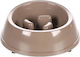 Flamingo Bowl Food Slow Feeder for Dog 1.5lt 26.5cm in Brown Color
