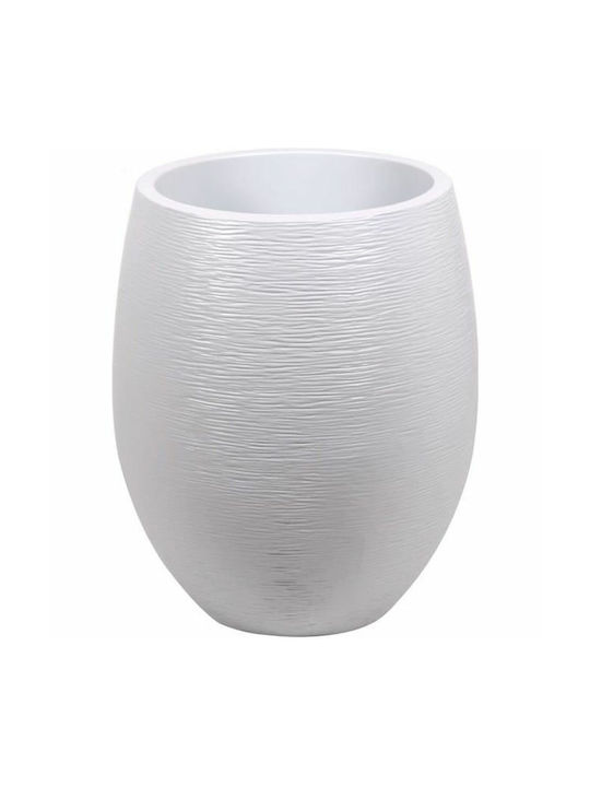 BigBuy Flower Pot White S7189501