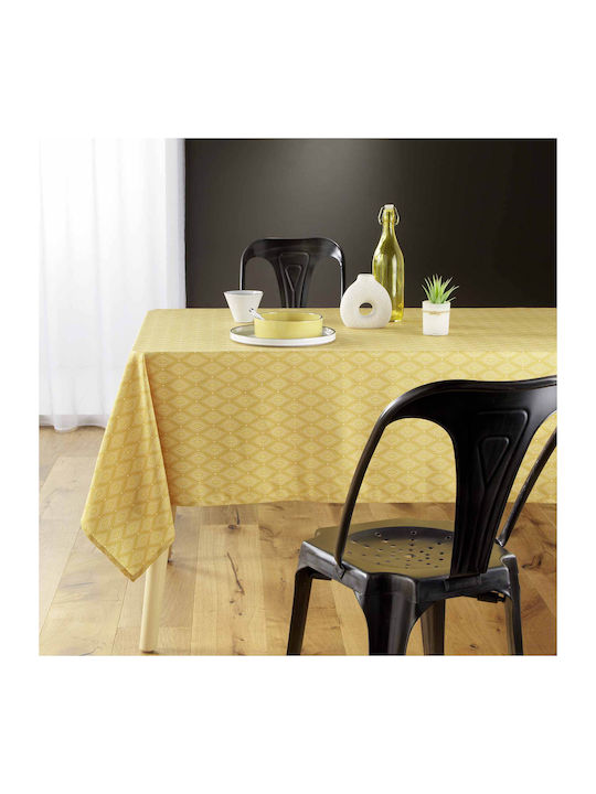 Tablecloth Stain Resistant L-c Geoline Jaune 140x240cm