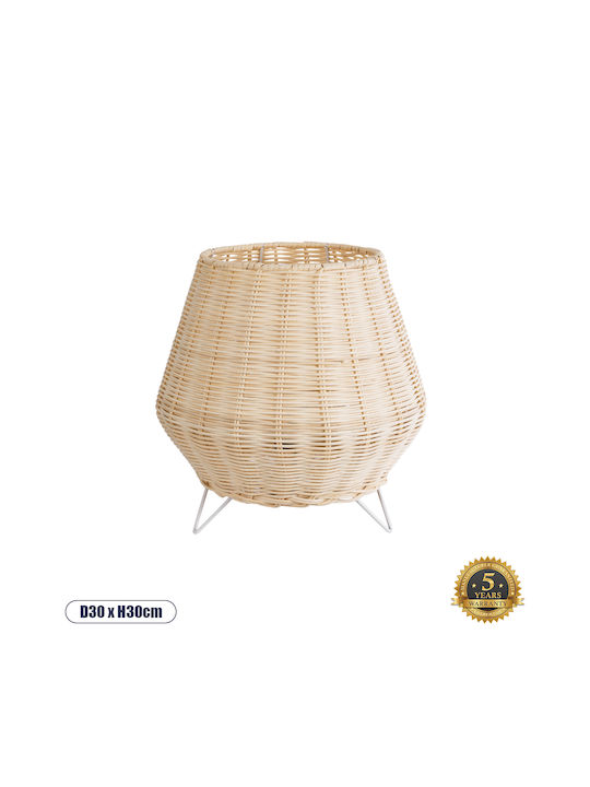 GloboStar BOLSON Floor Lamp H120xW30cm. with Socket for Bulb E27 Beige