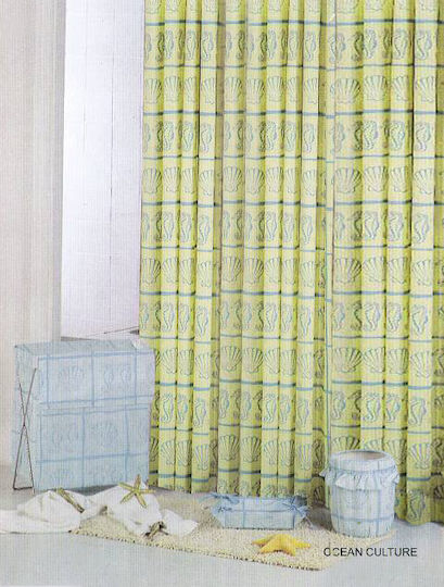 Shower Curtain Fabric Yellow