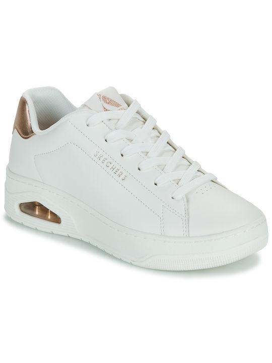 Skechers Uno Court Γυναικεία Sneakers Λευκά