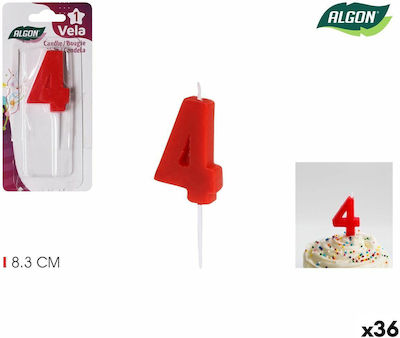 Rayen Birthday Candle Number "4" 36pcs S2229270